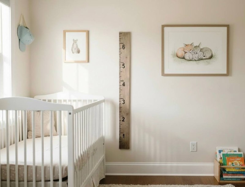 Wood growth chart in nursery